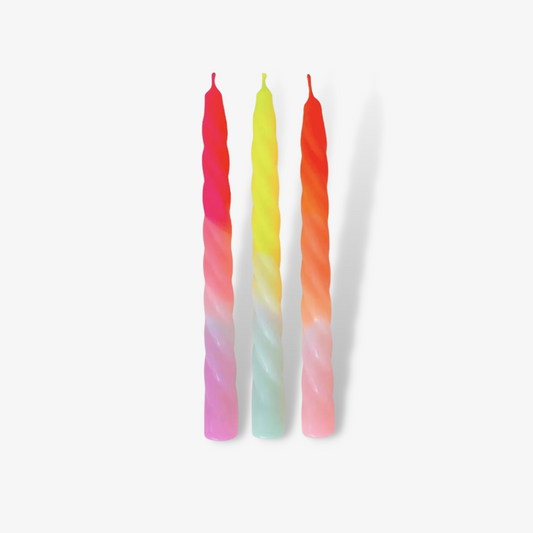 Twisted Handmade Neon Candles