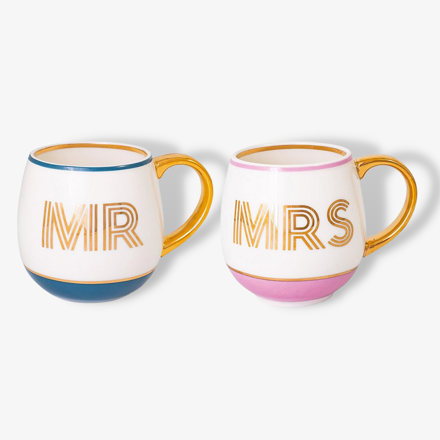Gift Boxed Pair Of Mr And Mrs Mugs