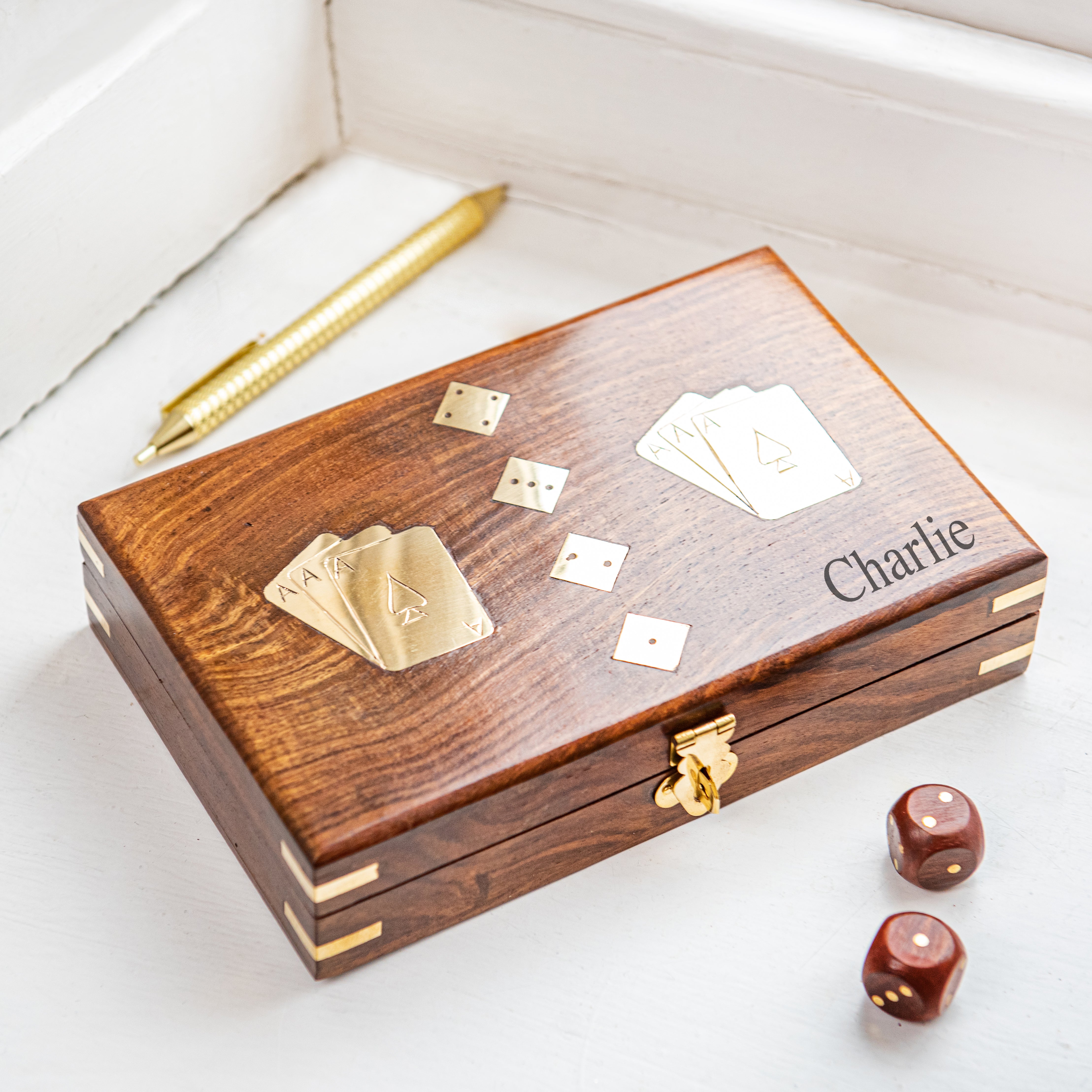 Personalised Luxury Playing Card Box