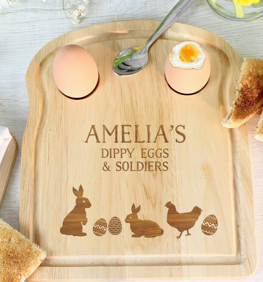 Personalised Egg And Toast Board
