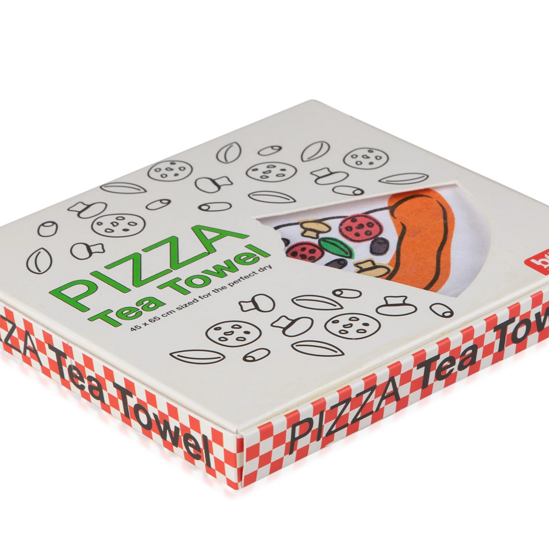 Pizza Design Tea Towel