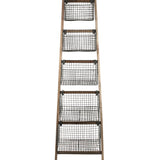 Ladder With Wire Storage Baskets