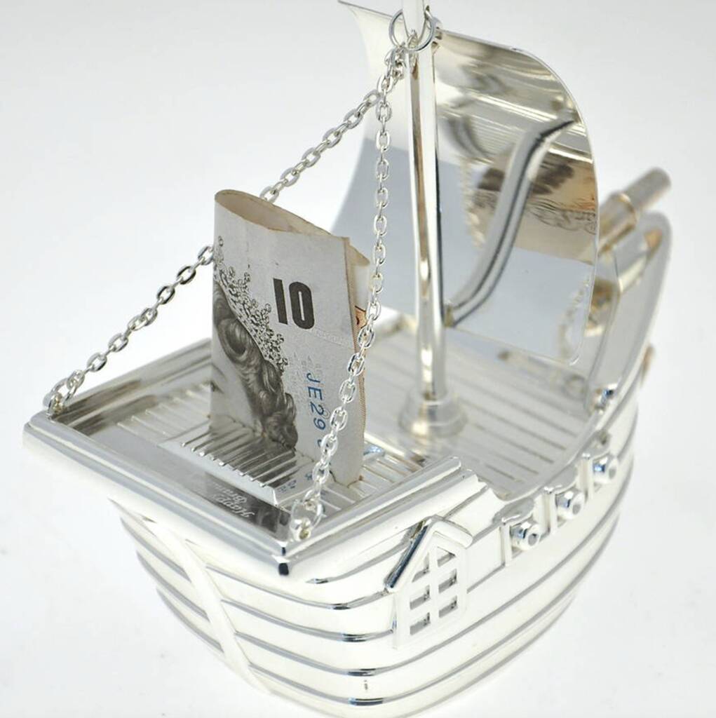 Personalised Colourful Pirate Ship Money Box