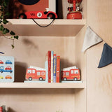Personalised Red Fire Engine Bookends