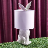 Hiding White Rabbit Table Lamp With Shade