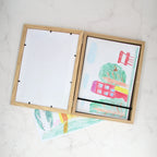 Kid’s Personalised Wooden Artwork Display - Playroom Wall Art | Children’s Painting Storage