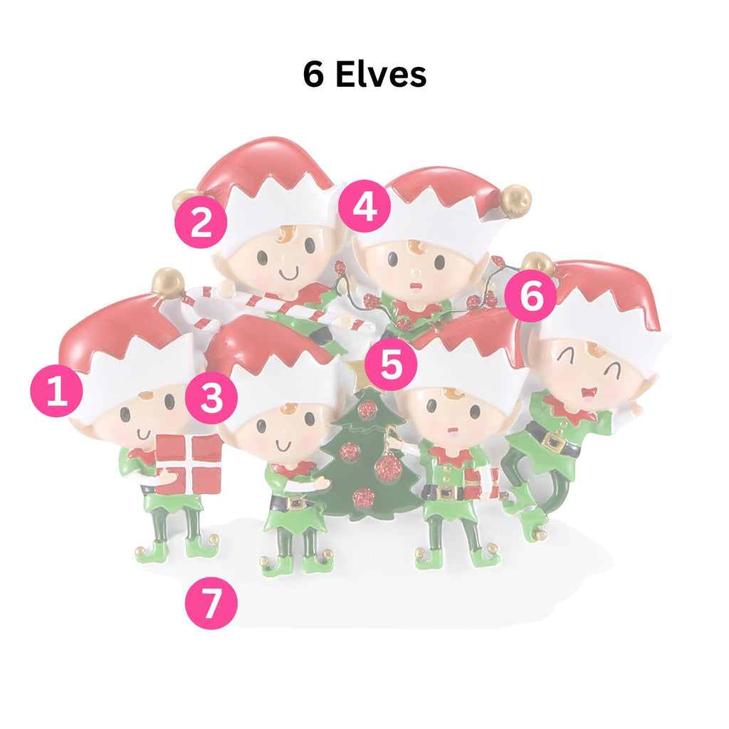 Elf Christmas Tree Decoration - Personalised | Christmas Ornament | Tree Decoration