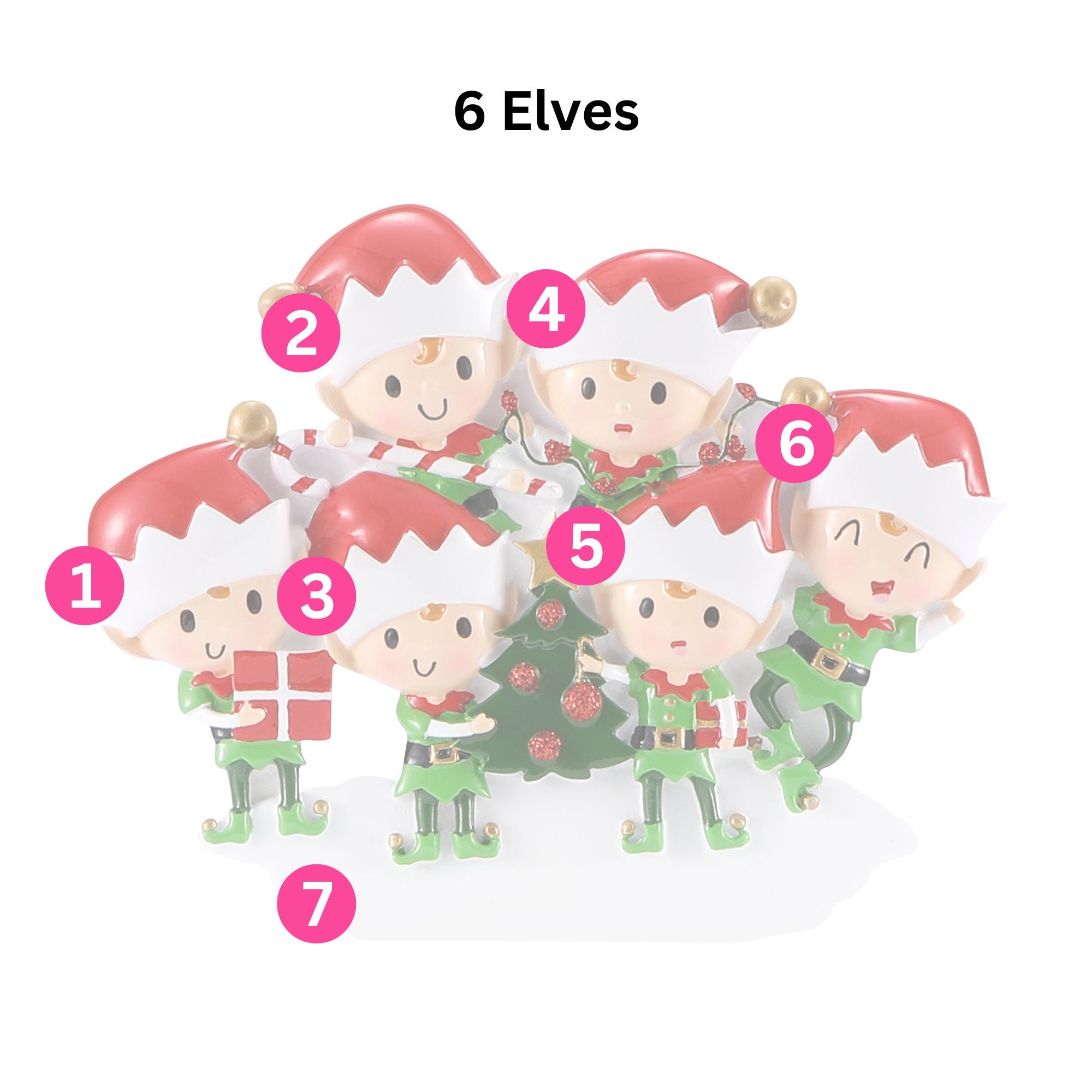 Elf Christmas Tree Decoration - Personalised | Christmas Ornament | Tree Decoration
