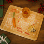 Personalised Christmas Eve Wooden Treat Board for Santa