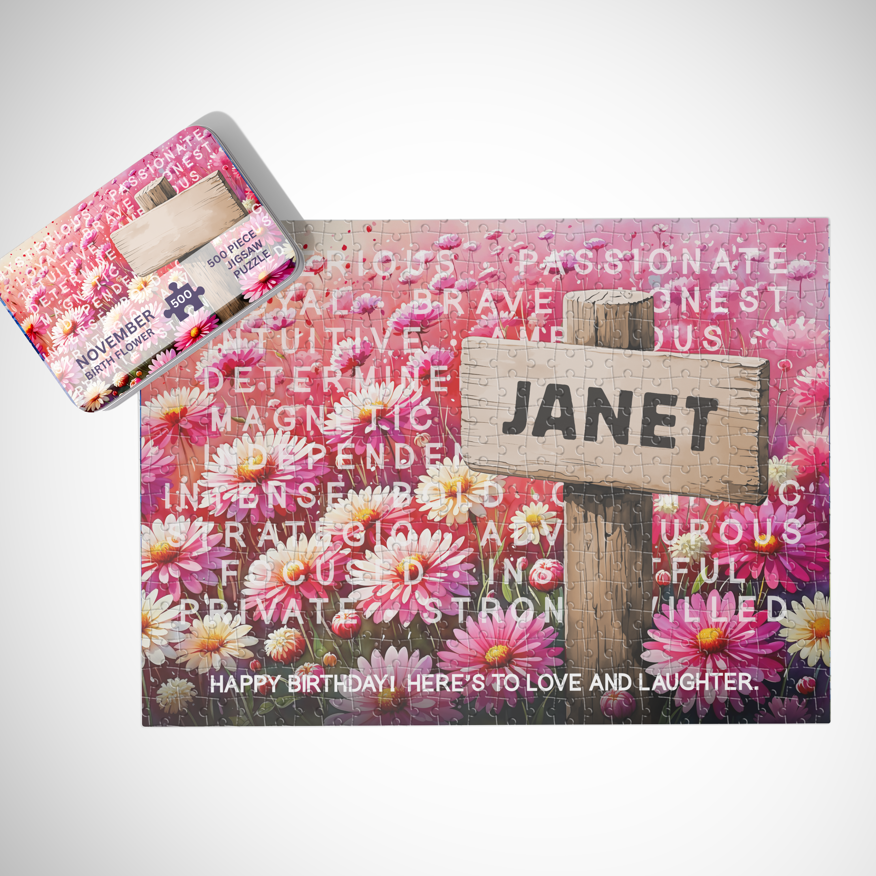 Personalised November Birthday Puzzle - 250/500 Pieces Main image