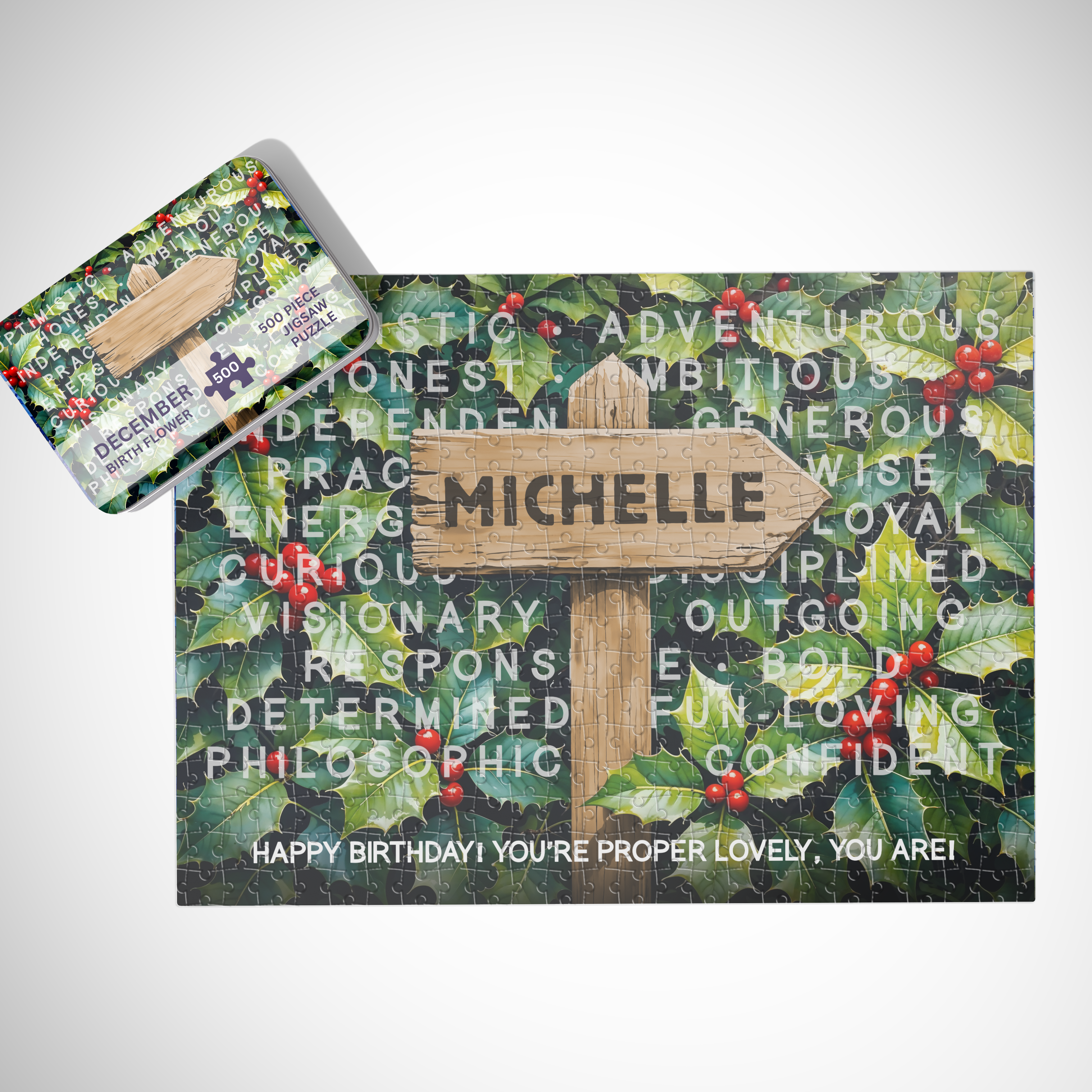 Personalised December Birthday Puzzle - 250/500 Pieces Main image