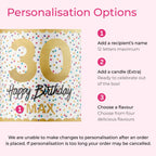 Personalised 30th Birthday Cake in a Can - Choice of Flavours
