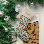 Personalised Christmas Stocking - Christmas Car Design | Handmade Christmas Decor