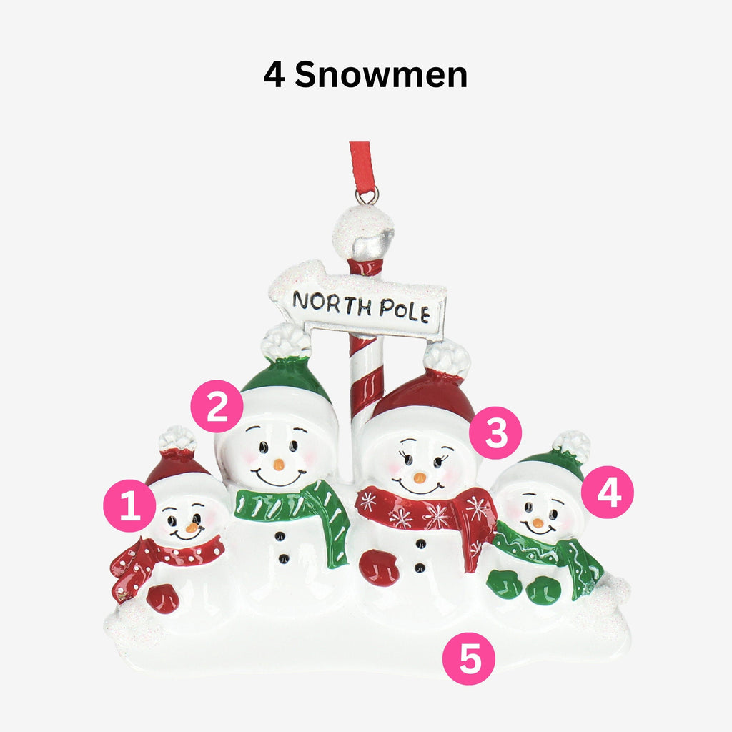 Snowman Christmas Bauble - Personalised | North Pole Design | Christmas Decor