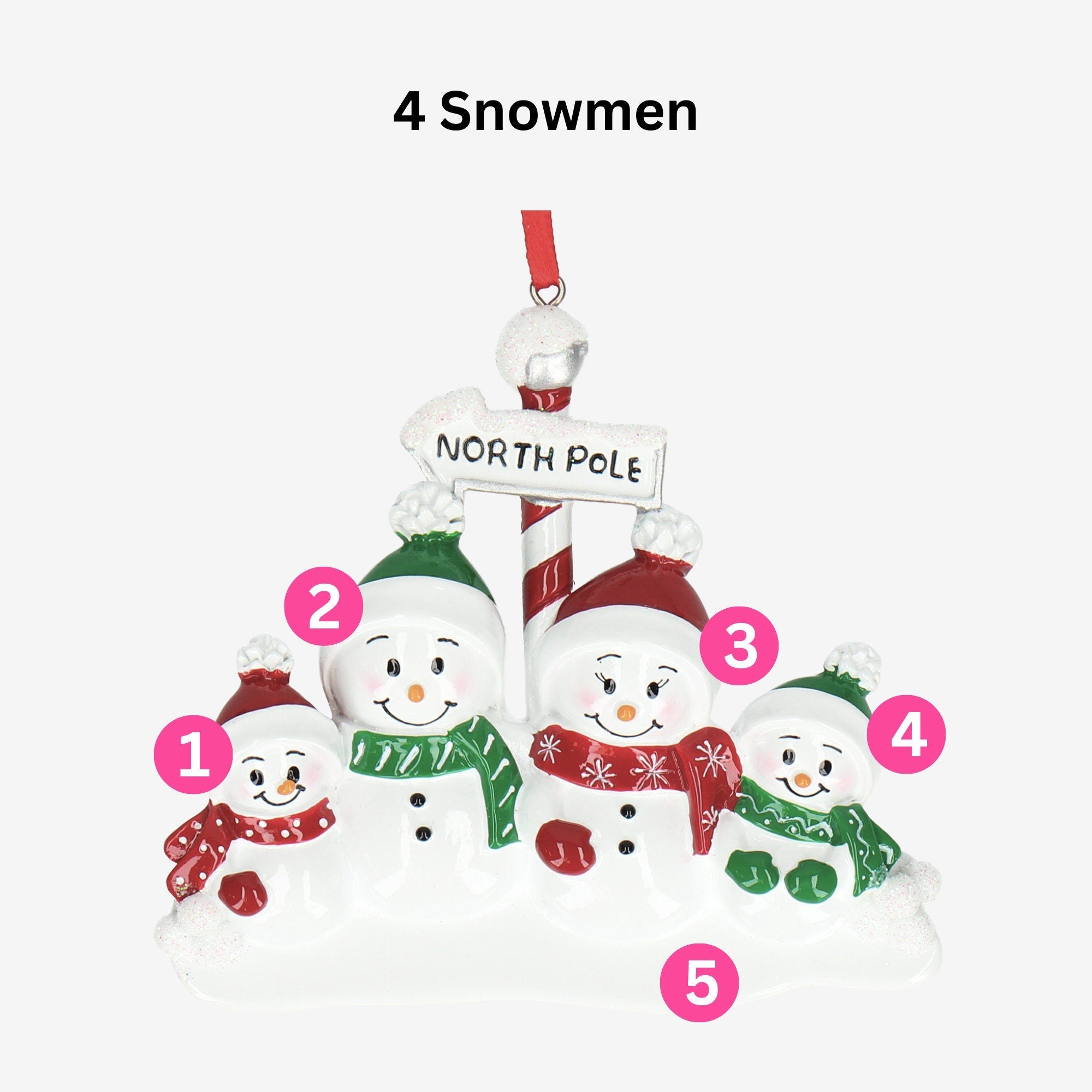 Snowman Christmas Bauble - Personalised | North Pole Design | Christmas Decor