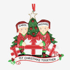 Christmas Presents Bauble - Personalised with 5 Names | Opening Presents Design | Christmas Decor
