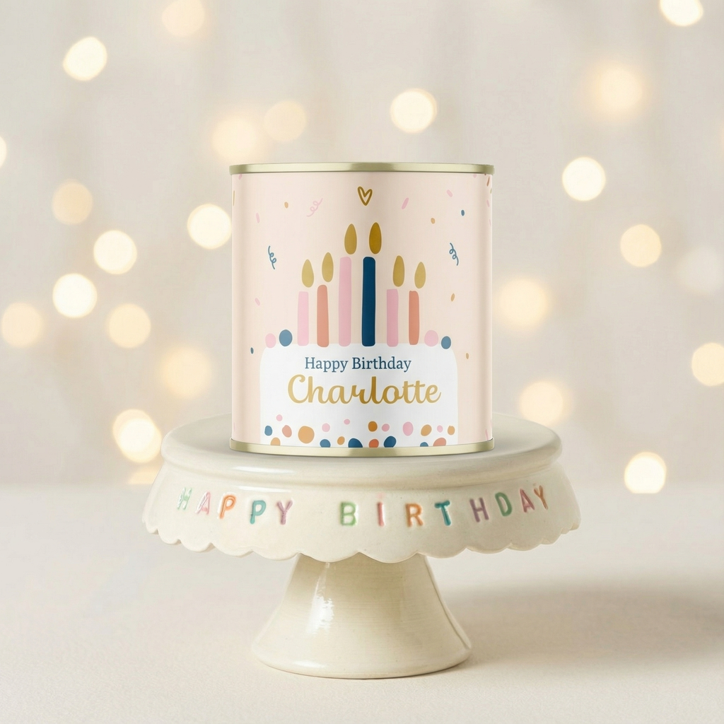 Personalised Individual Birthday Cake In A Can