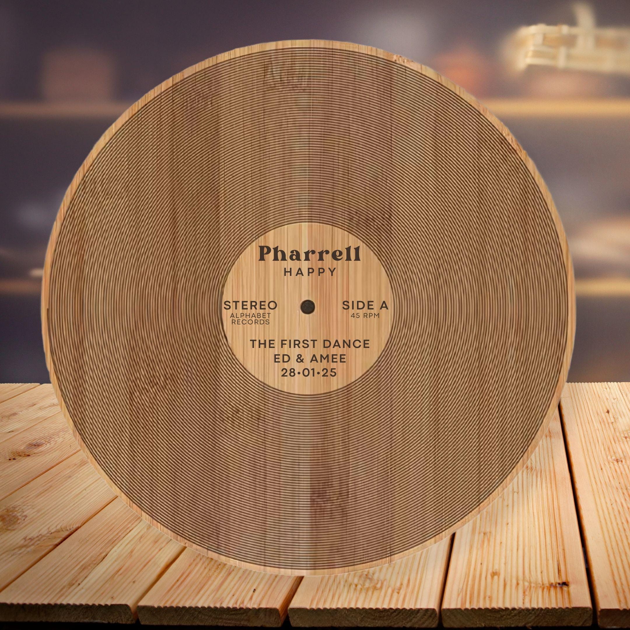 Vinyl Record Chopping Board - Personalised Wedding Gift | First Dance Song | Wedding Gift