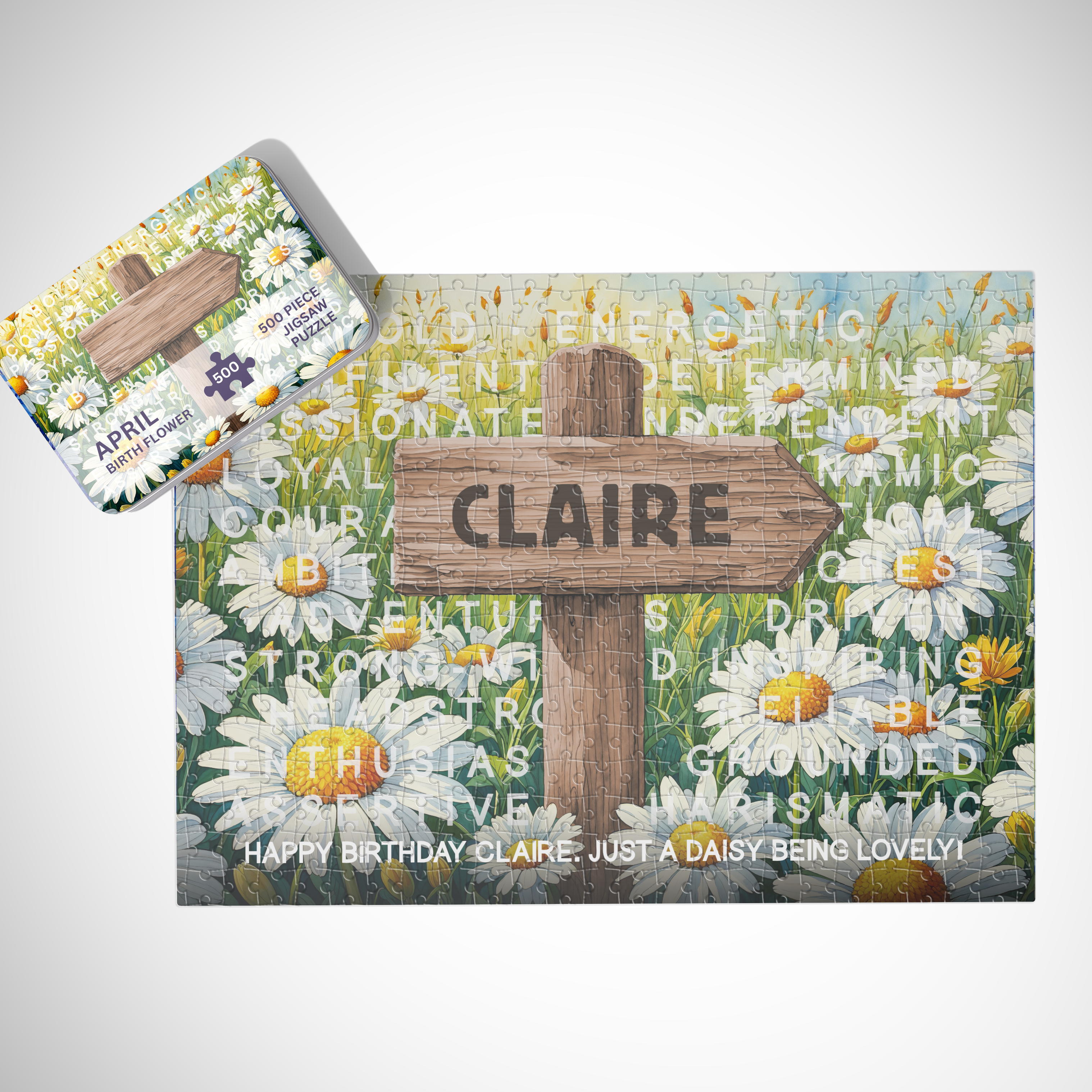 Personalised April Birthday Puzzle - 250/500 Pieces Main image