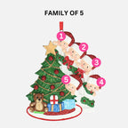 Christmas Tree Bauble - Peeking Family Design | Add Five Names | Christmas Decor