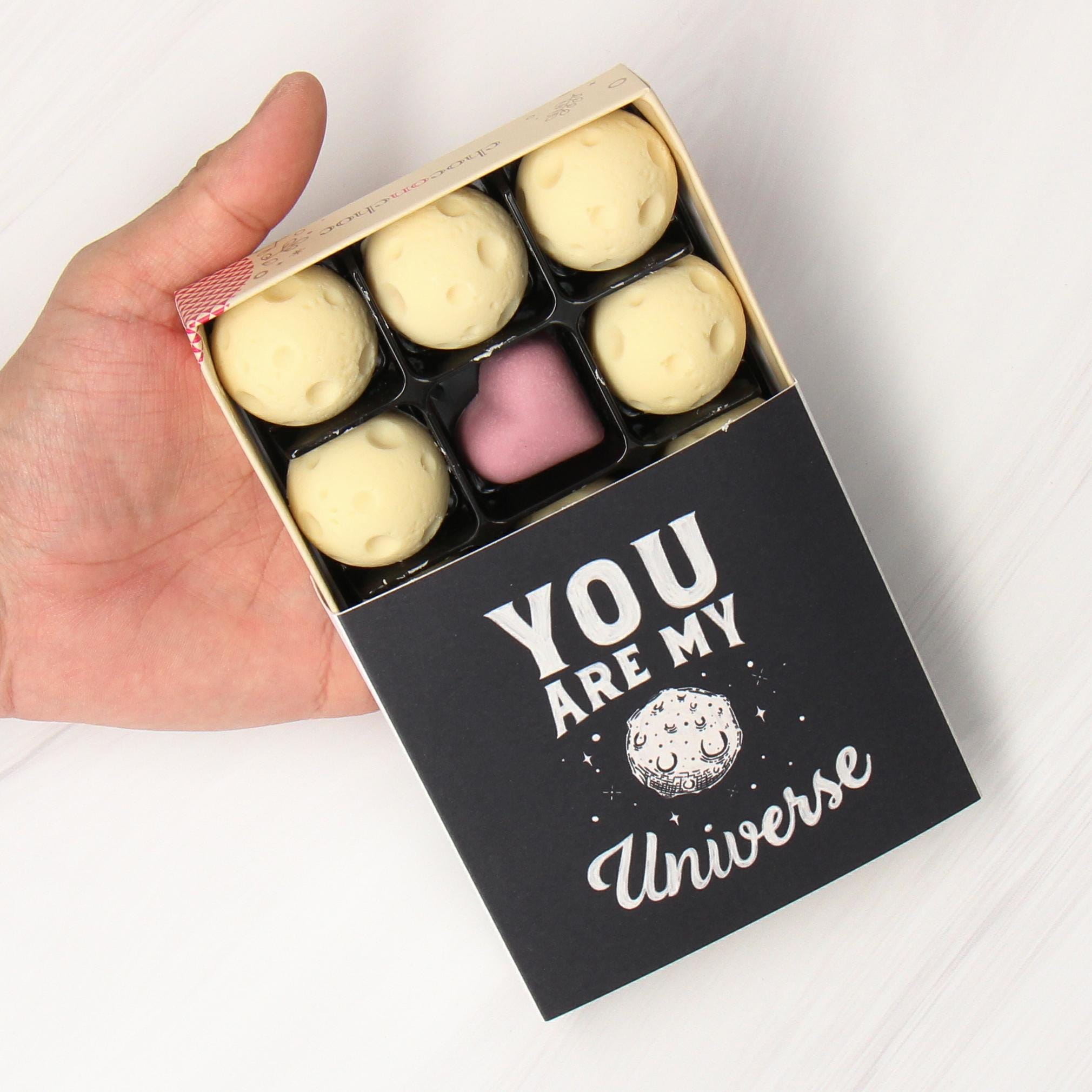 I Love You to the Moon and Back - Anniversary Date Night Chocolates