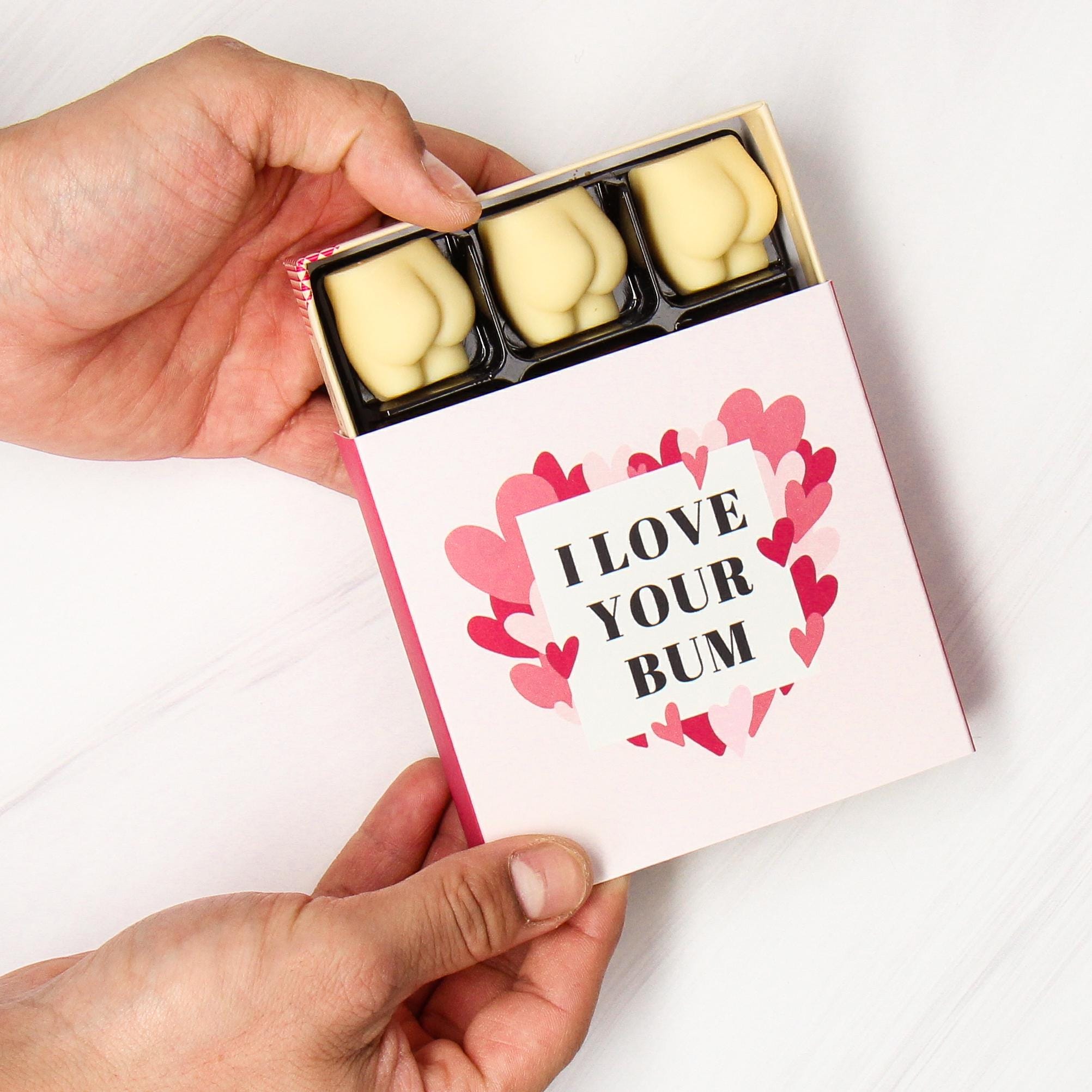Personalised Box of Chocolate Bums - Rude Chocolate Gifts | Anniversary Gift Main image