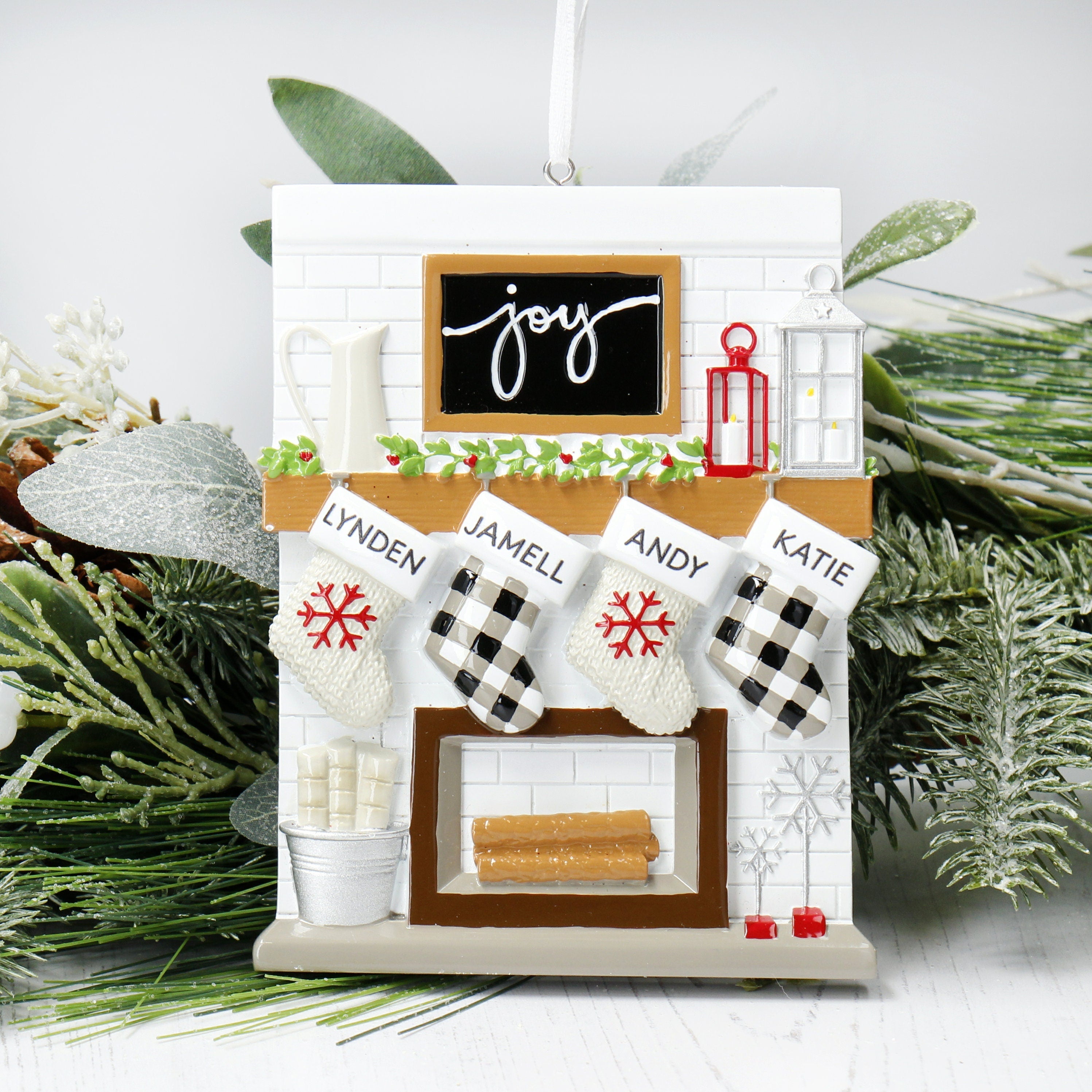 Personalised Christmas Bauble - Family Stockings design | Christmas Decor