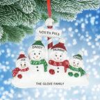 Snowman Christmas Bauble - Personalised | North Pole Design | Christmas Decor