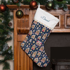 Christmas Gingerbread House Stocking - Personalised Xmas Stocking | Christmas Decor