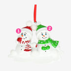 Snowmen Christmas Bauble - Personalised | Naughty or Nice Design | Christmas Decor
