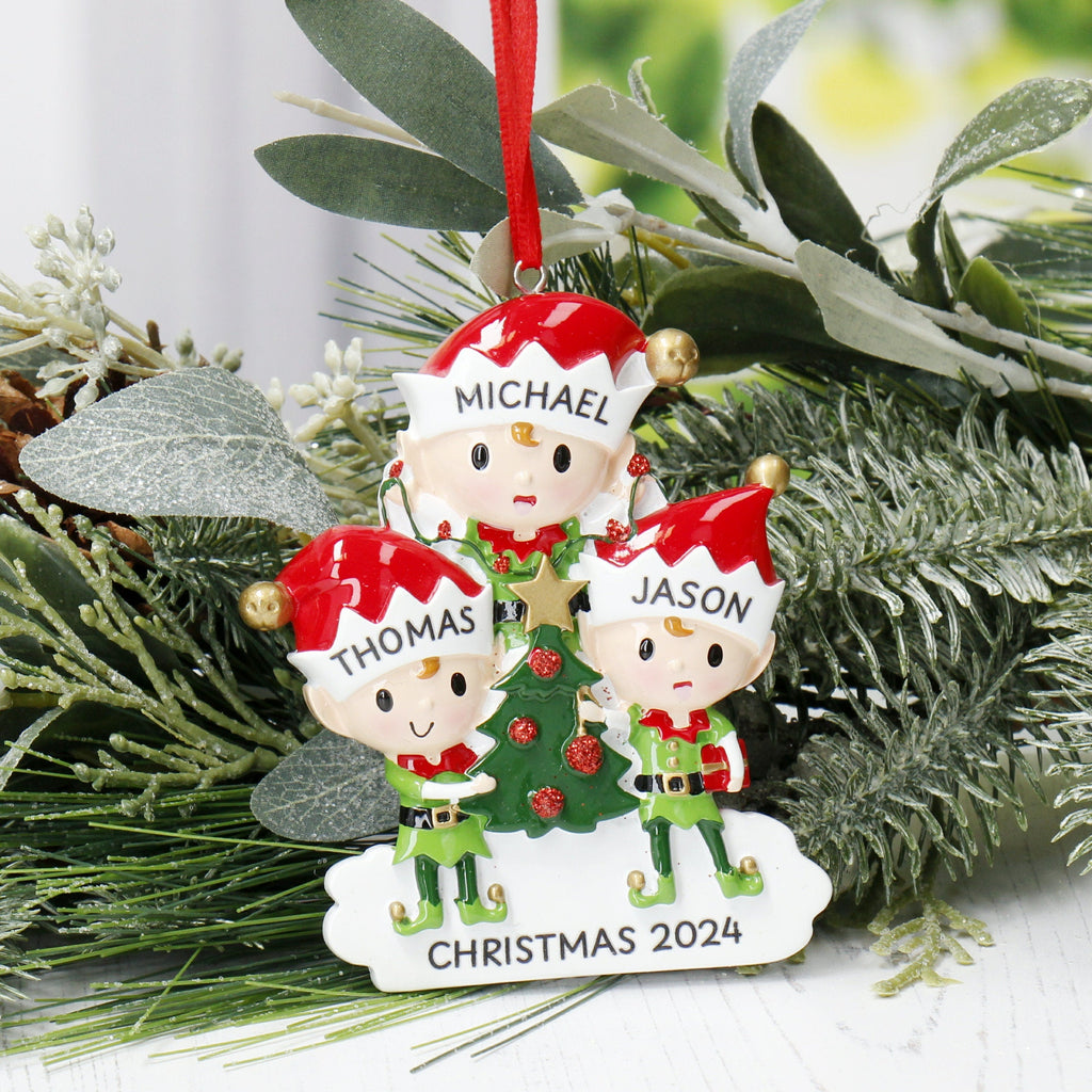 Elf Christmas Tree Decoration - Personalised | Christmas Ornament | Tree Decoration