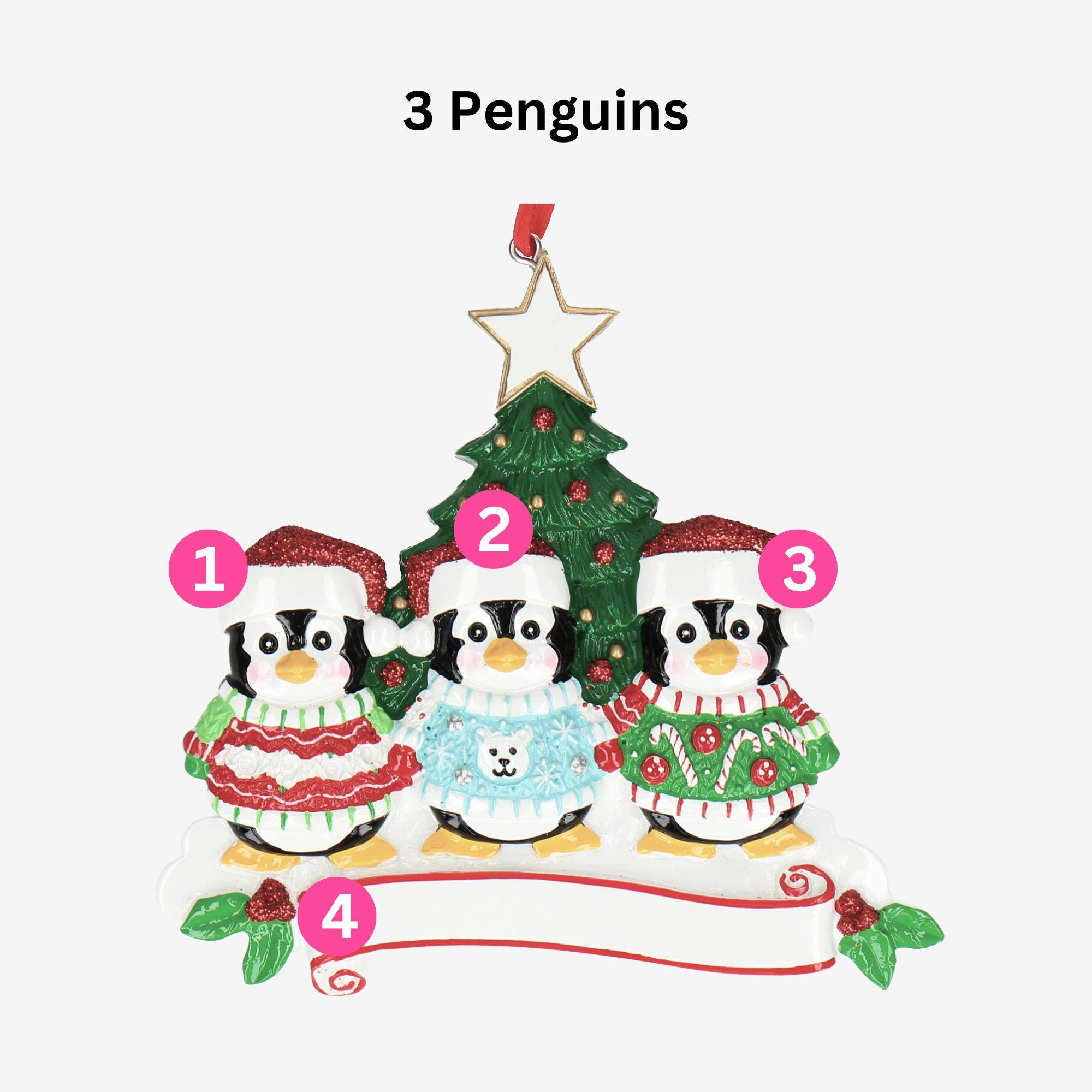 Christmas Jumper Bauble - Personalised | Five Designs | Christmas Decor