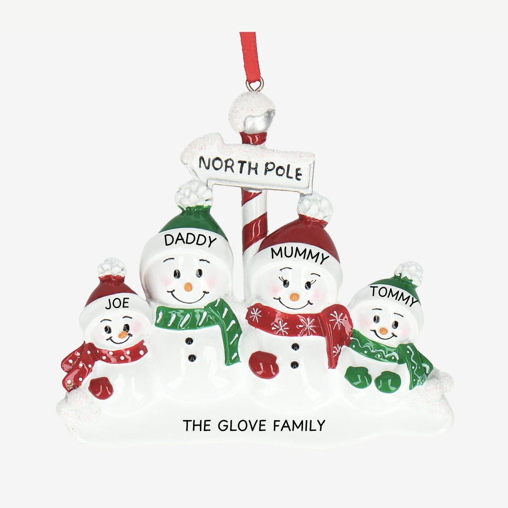Snowman Christmas Bauble - Personalised | North Pole Design | Christmas Decor