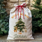 Personalised Christmas Sack - Christmas Tree Design | Christmas Sack for Kids | Small/Large