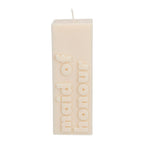 Maid of Honour Candle - Debossed Design | Pink & Cream | Perfect Maid of Honour Gift | Soy Wax
