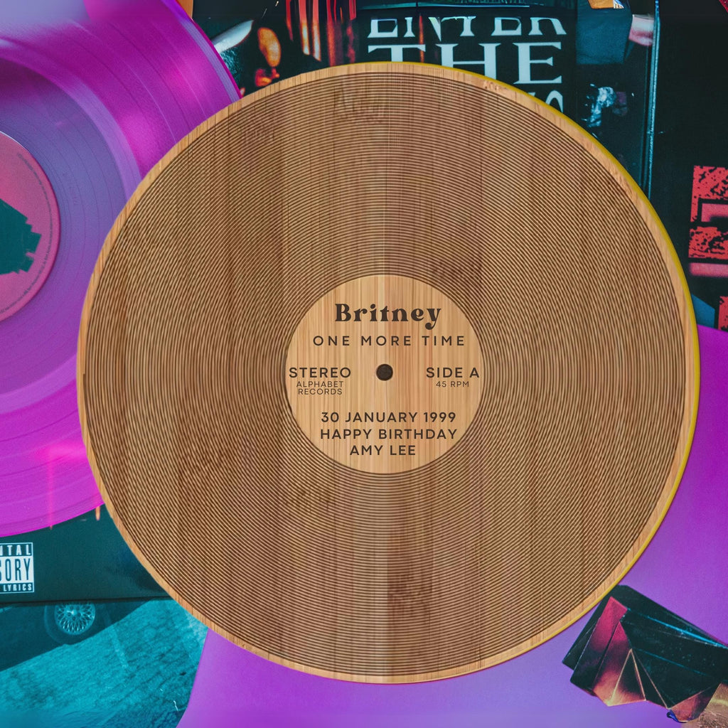 #1 Chart Birthday Gift - Vinyl Record Chopping Board | 30th Birthday Gift | Musical Birthday Gift