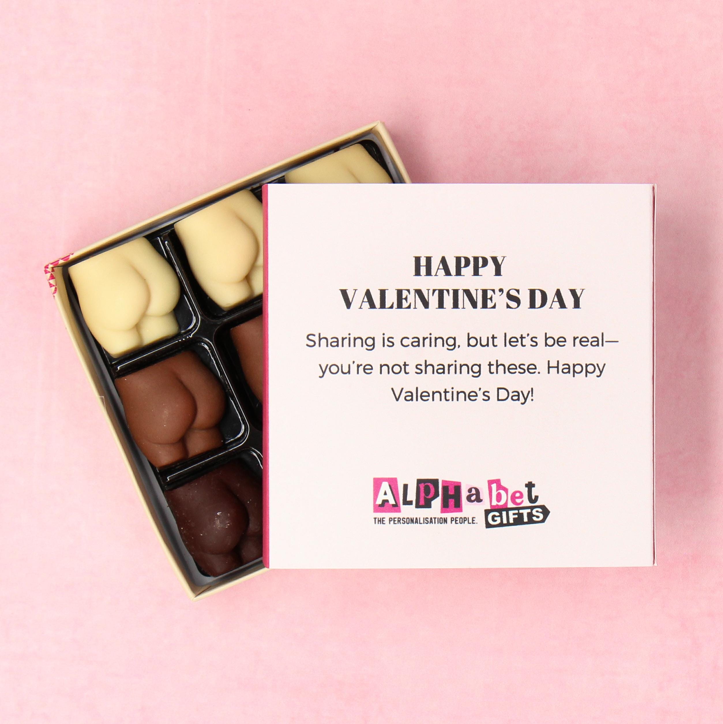 Personalised Box of Chocolate Bums - Rude Chocolate Gifts | Anniversary Gift