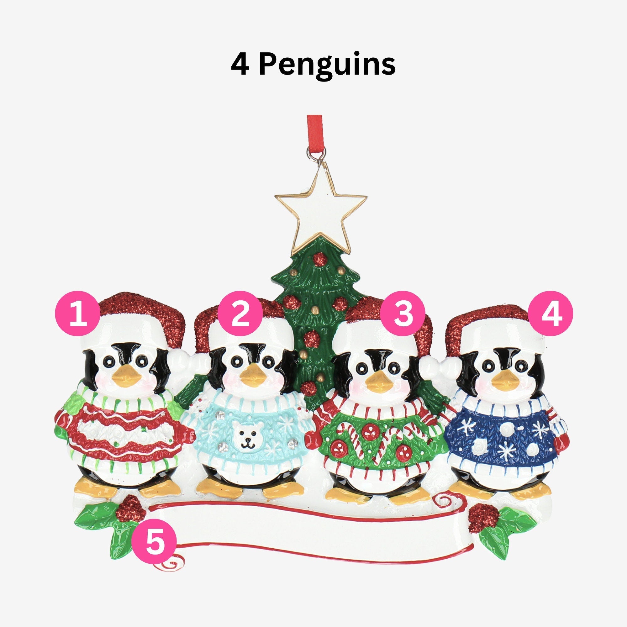 Christmas Jumper Bauble - Personalised | Five Designs | Christmas Decor