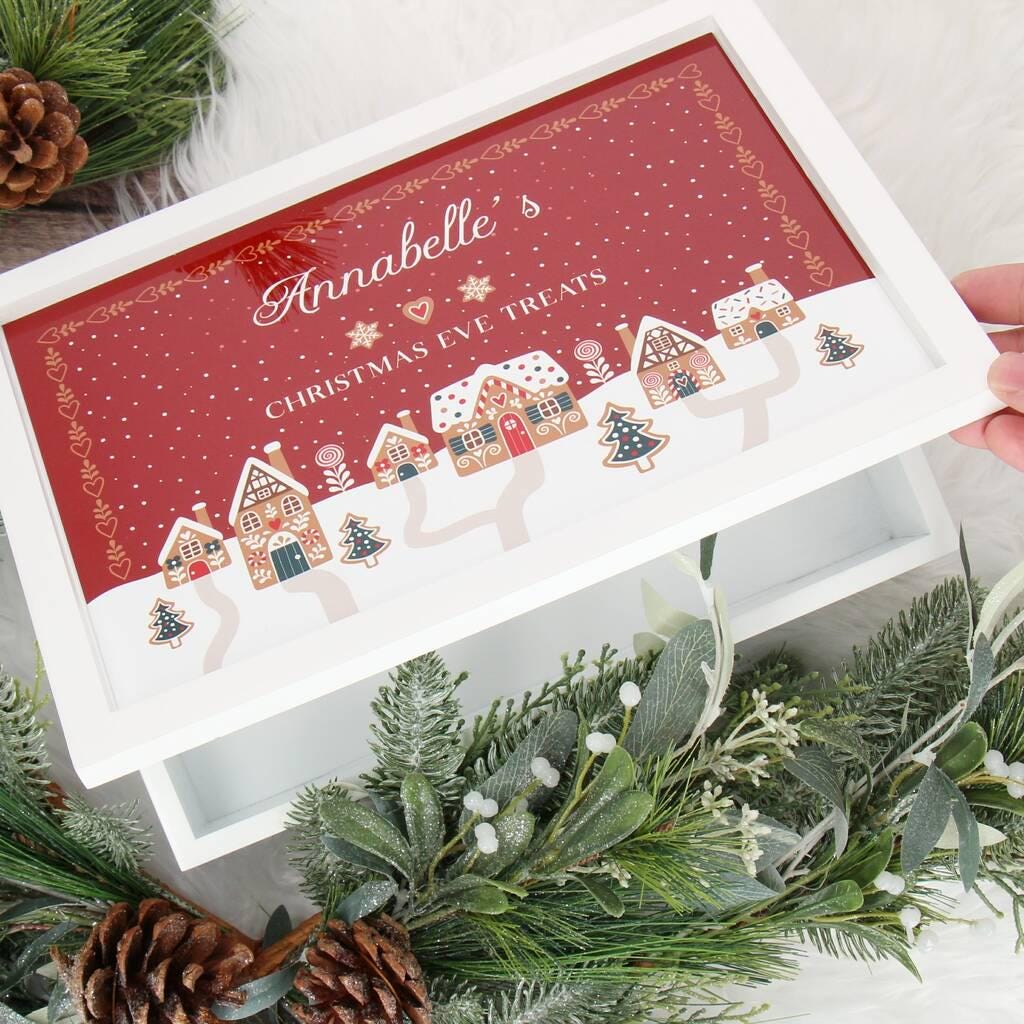 Personalised Gingerbread House Christmas Eve Box Gift Box Main image