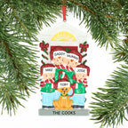 Personalised Christmas Bauble - Family and Dog design | up to 5 names | Christmas Decor