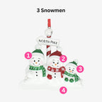 Snowman Christmas Bauble - Personalised | North Pole Design | Christmas Decor