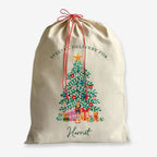 Personalised Christmas Sack - Xmas Tree | Christmas Toy Sack | Christmas Stocking |  Small/Large