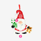 Santa Gnome Christmas Bauble - Personalise with Names | Christmas Tree | Christmas Decor