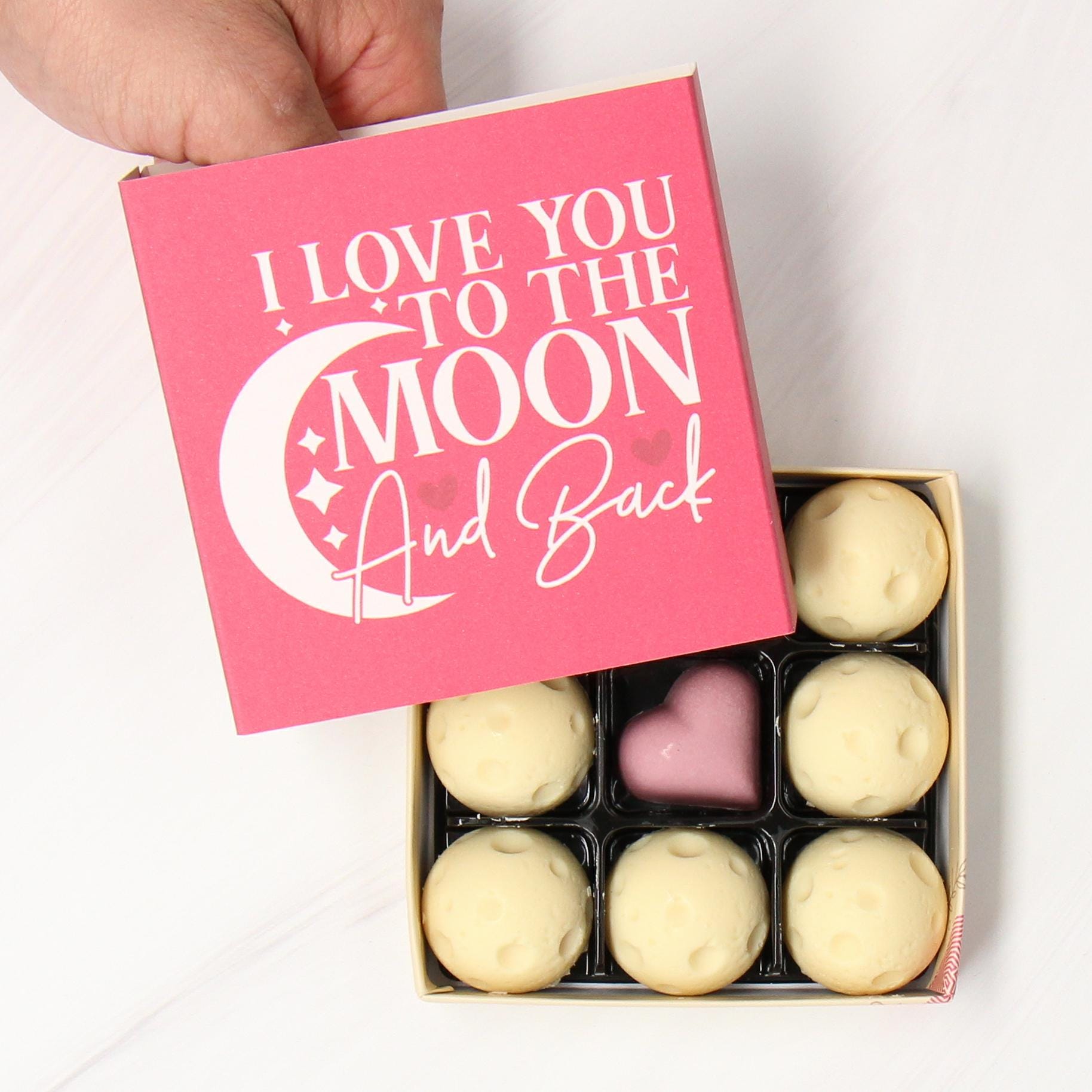 I Love You to the Moon and Back - Anniversary Date Night Chocolates Main image