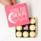 I Love You to the Moon and Back - Anniversary Date Night Chocolates