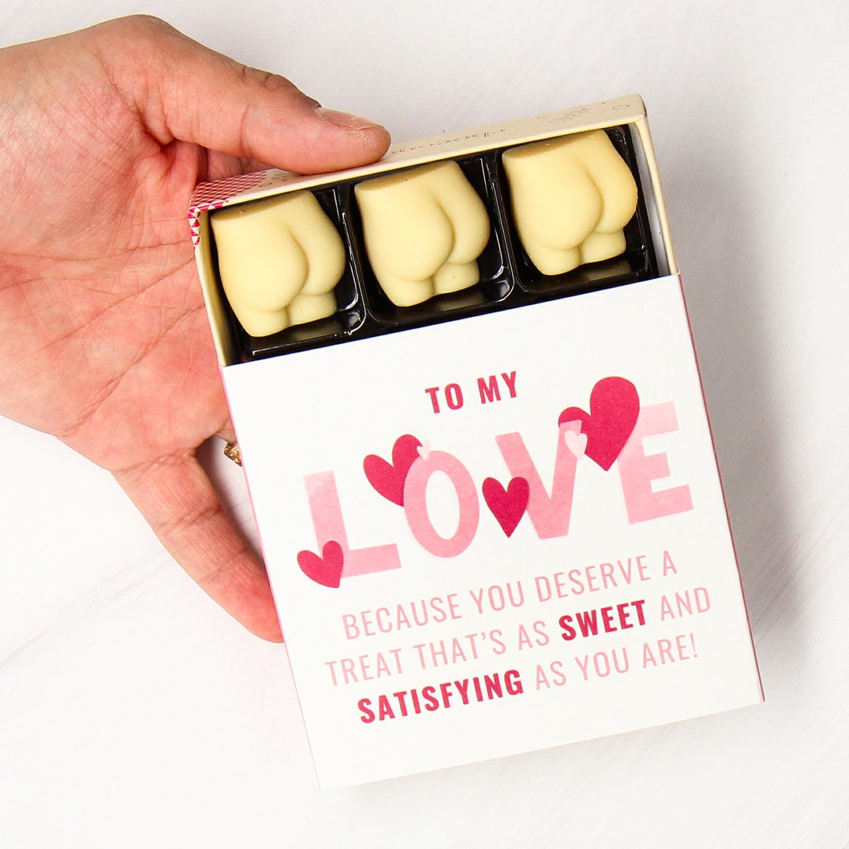 Box of Chocolate Bums - Chocolate Gifts Box | Personalised Gift | Anniversary Gift | Birthday Gift Main image