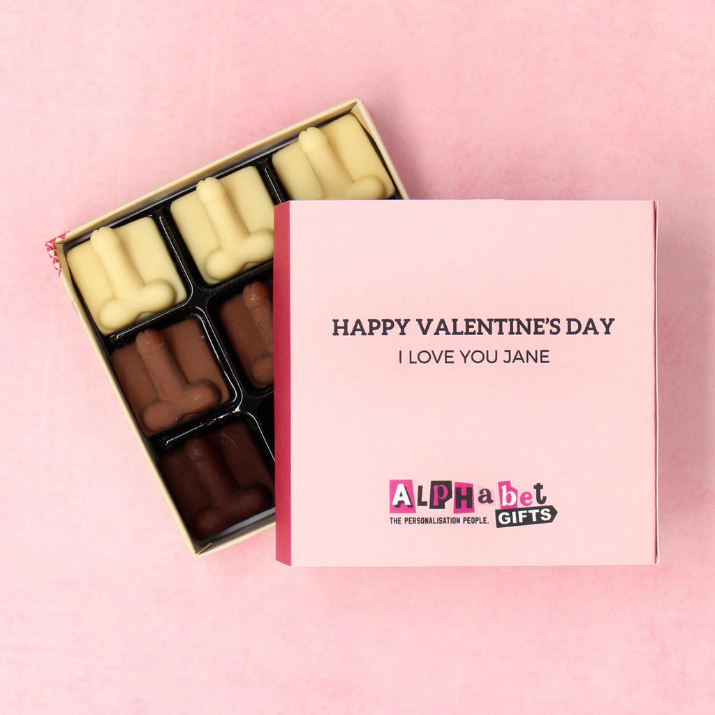 Funny Rude Chocolate Penis Gift Box -  Anniversary Gift | Gifts for Him | Gifts for Her