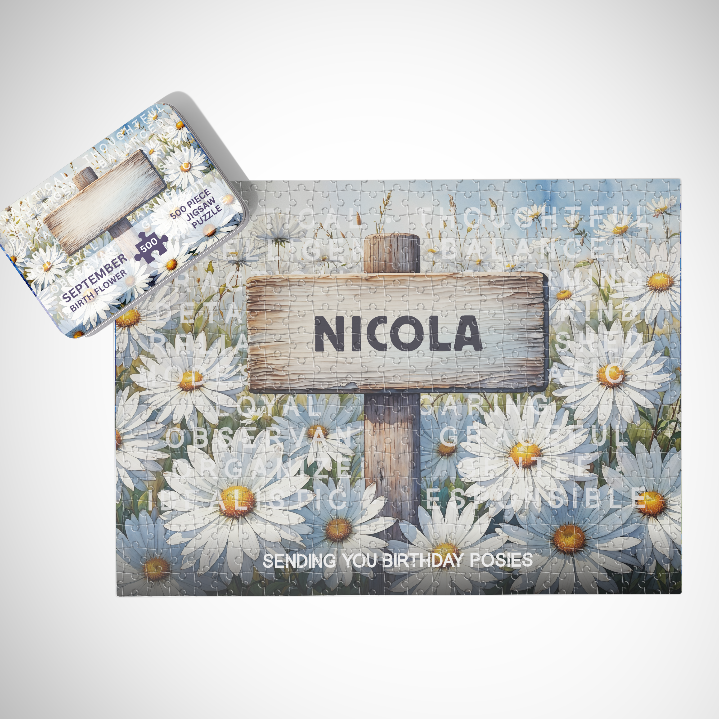Personalised September Birthday Puzzle - 250/500 Pieces Main image