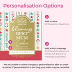 Personalised Blooming Best Mum Flower Tin - Birthday Gift For Mum | Mother Gift