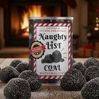 Santa's Naughty List Stocking Filler Gift - Coal Marshmallows in a Personalised Tin